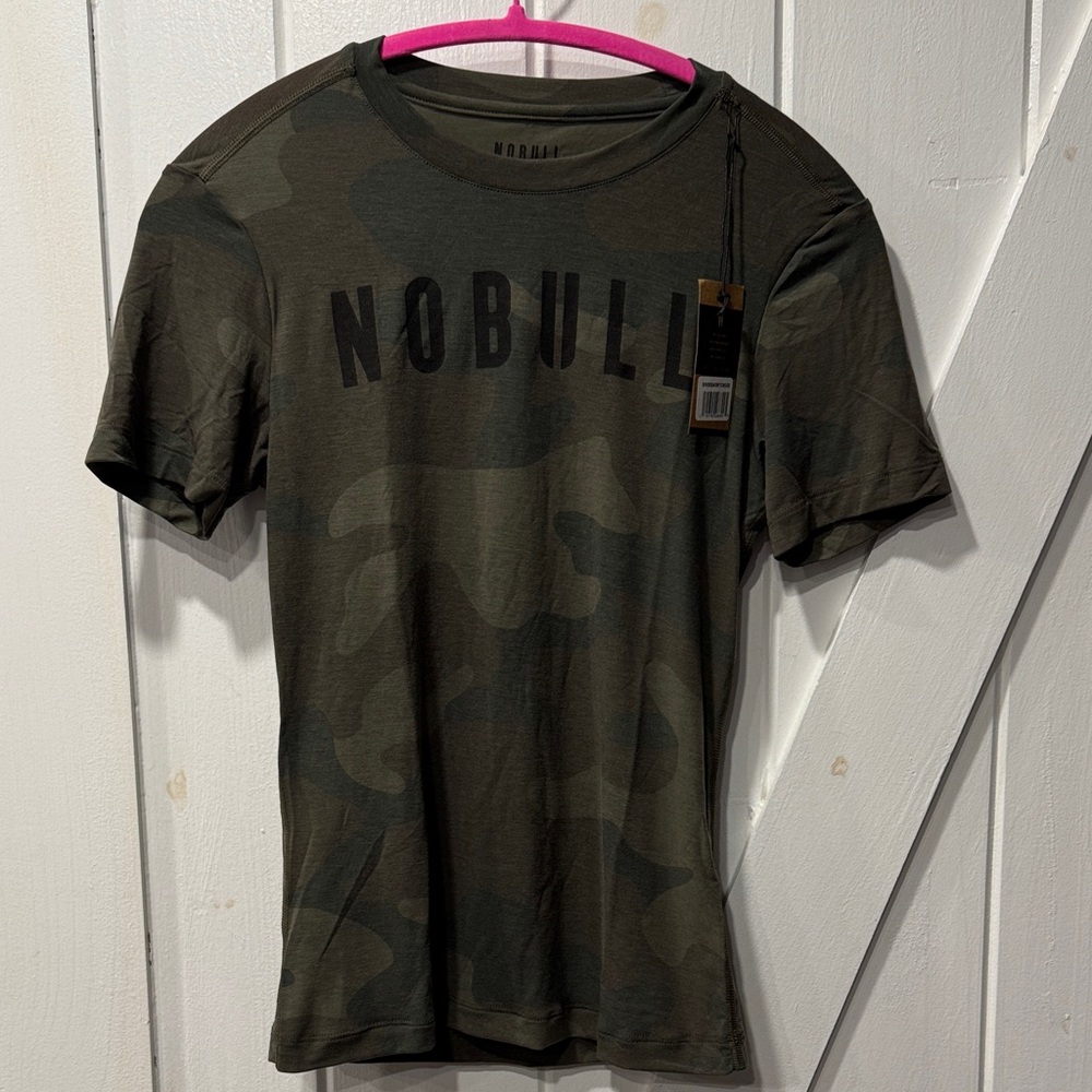 NOBULL Women’s Short Sleeve Dark Green Camo Tee ~ Size XS